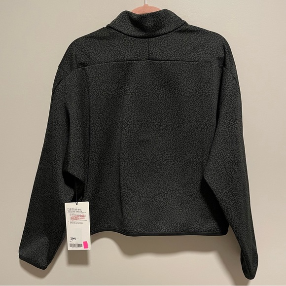 NWT Lululemon LAB Double-Knit Jacquard Half Zip in Leopardo Jacquard Grey - Picture 3 of 12